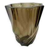 Smoked glass vase