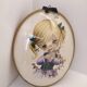 Oval vintage frame