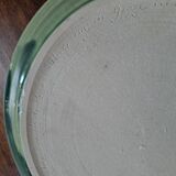 Decorative enamelled ceramic plate, 20th century