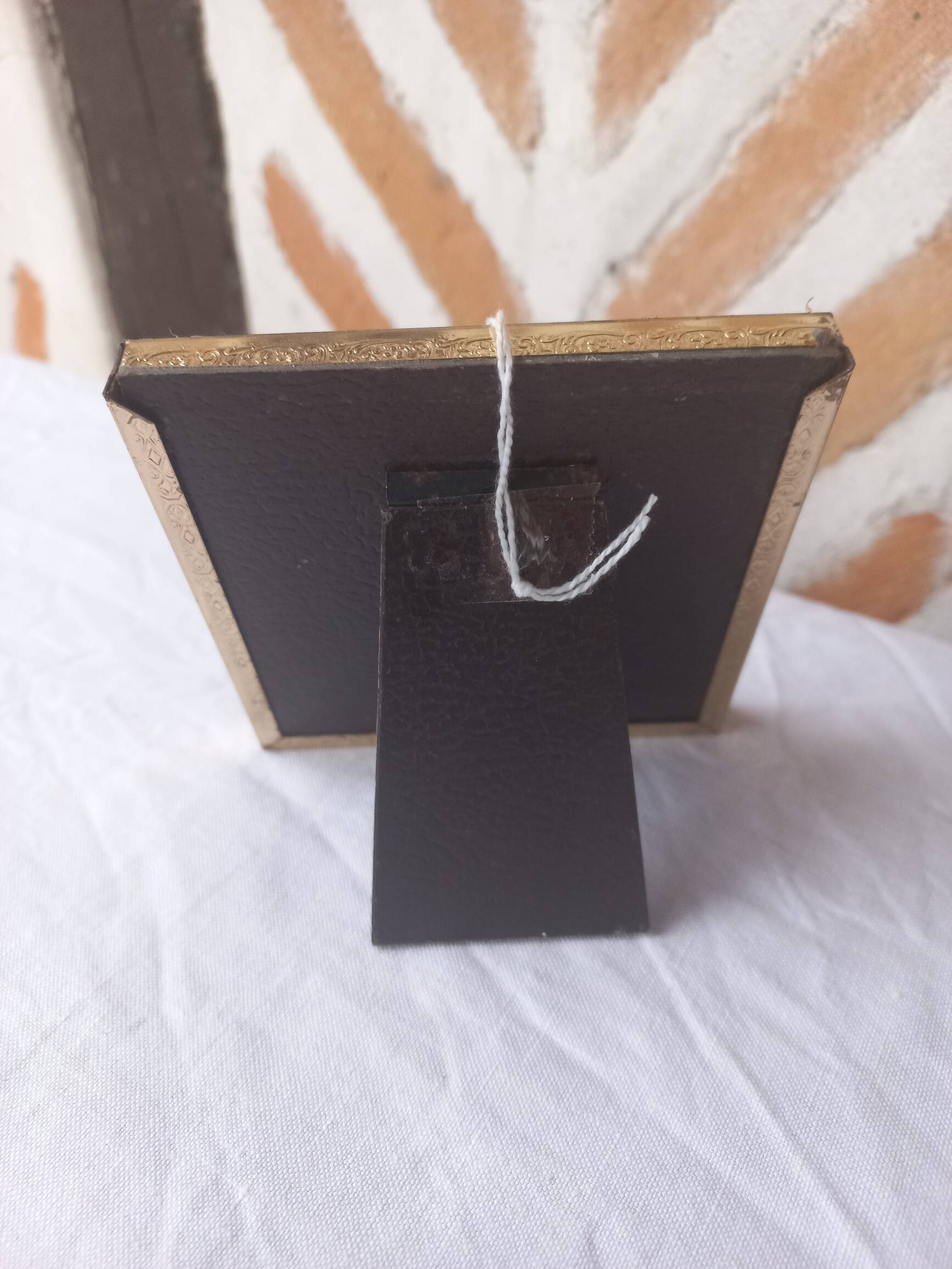 Square golden photo frame