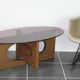 Vintage coffee table 70s plexiglas and formica 1970 smoked plexi