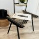 Vintage black Georges Tigien stool
