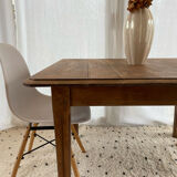 Vintage table in raw wood