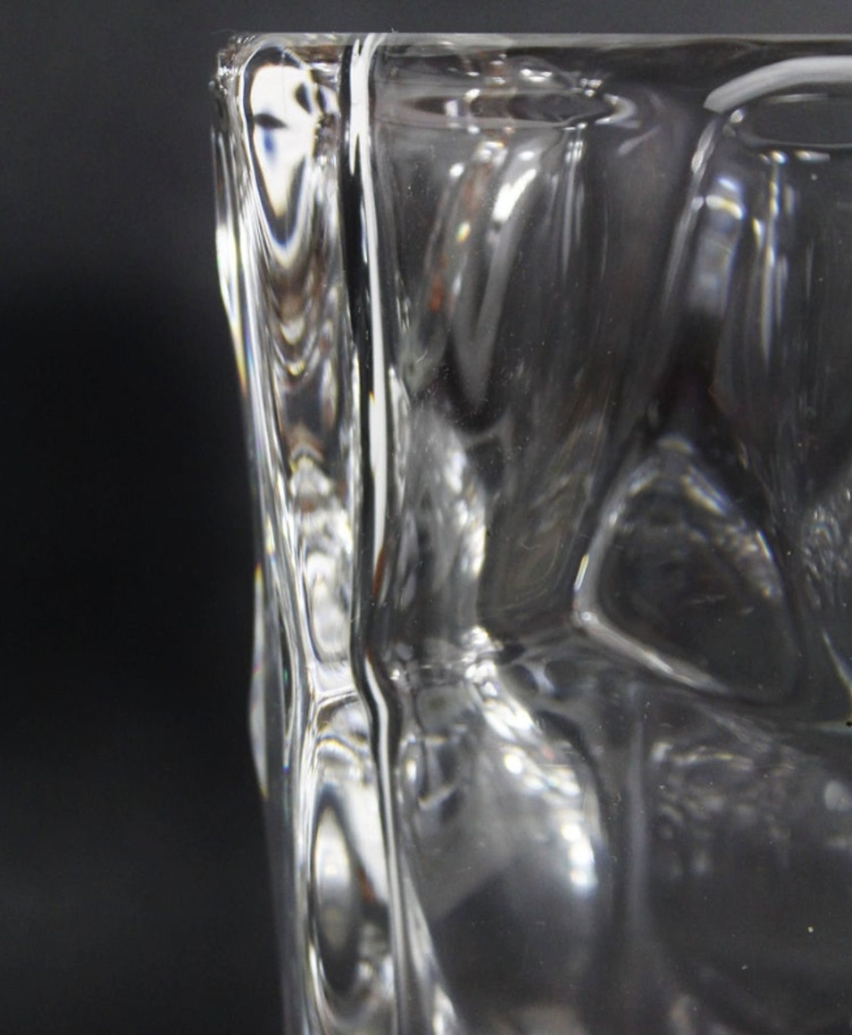 Vase en Cristal Vintage, 1950