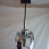 Space Age in chrome metal hanging lamp