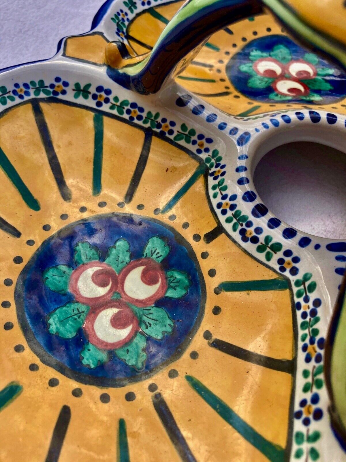 Art deco tray or servant, Angoulême, signed on the back Alfred Renoleau