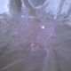 Lot de 5 coupes à glace en verre bullé