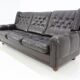 Republic Czech 1970 s leather brown sofa