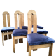 6 vintage brutality chairs