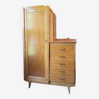 Vintage asymmetrical chest of drawers