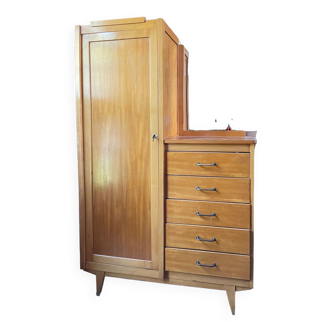 Vintage asymmetrical chest of drawers