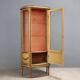 Vitrine ancienne de style néoclassique en bois sculpté, XIXe siècle