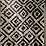 Woven carpet with small diamond patterns, 170x235 cm