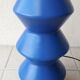 Pied de lampe bleu