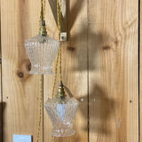 2 vintage globe portable lamps