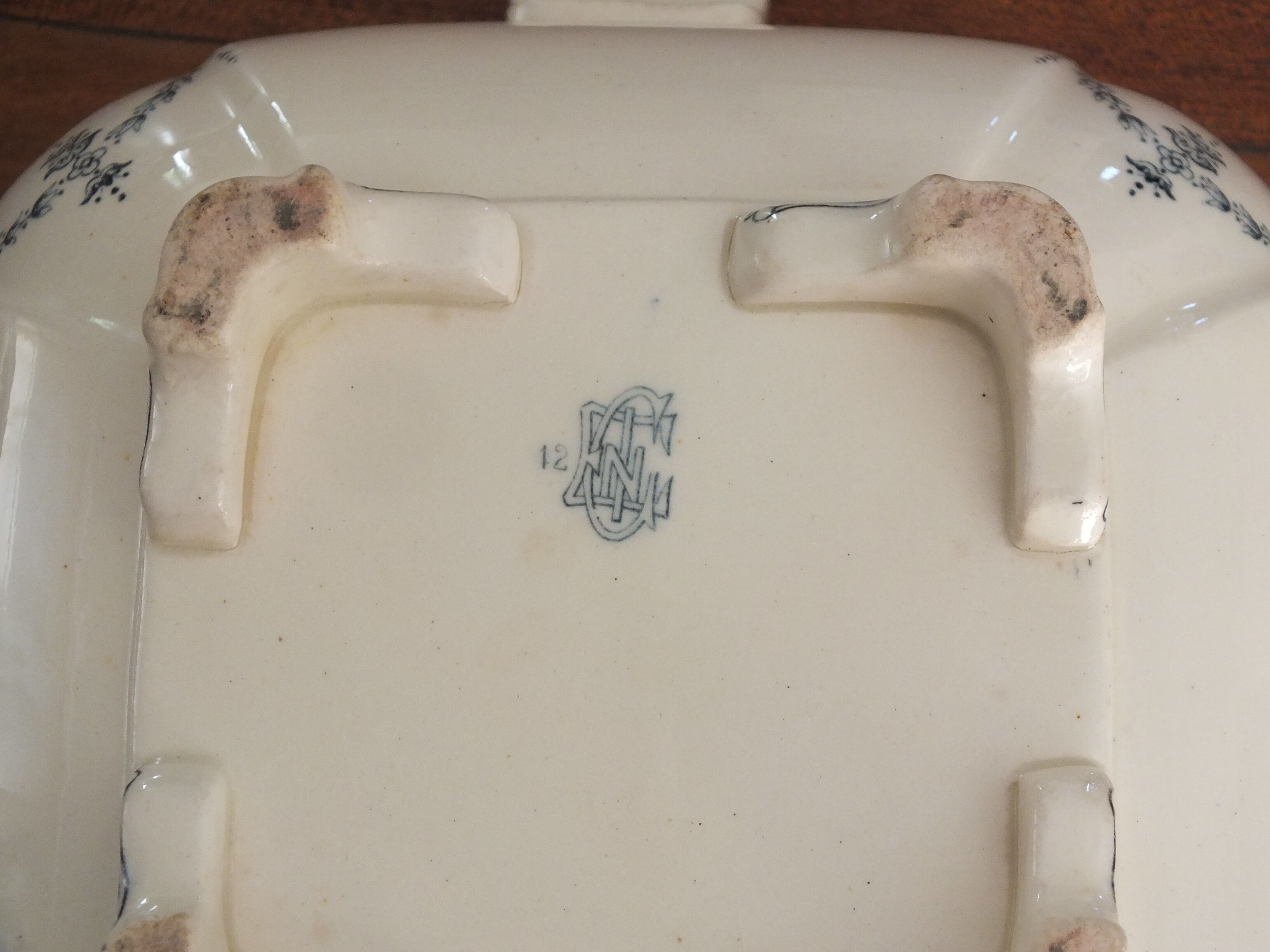Iron earth tureen Gien XIXth