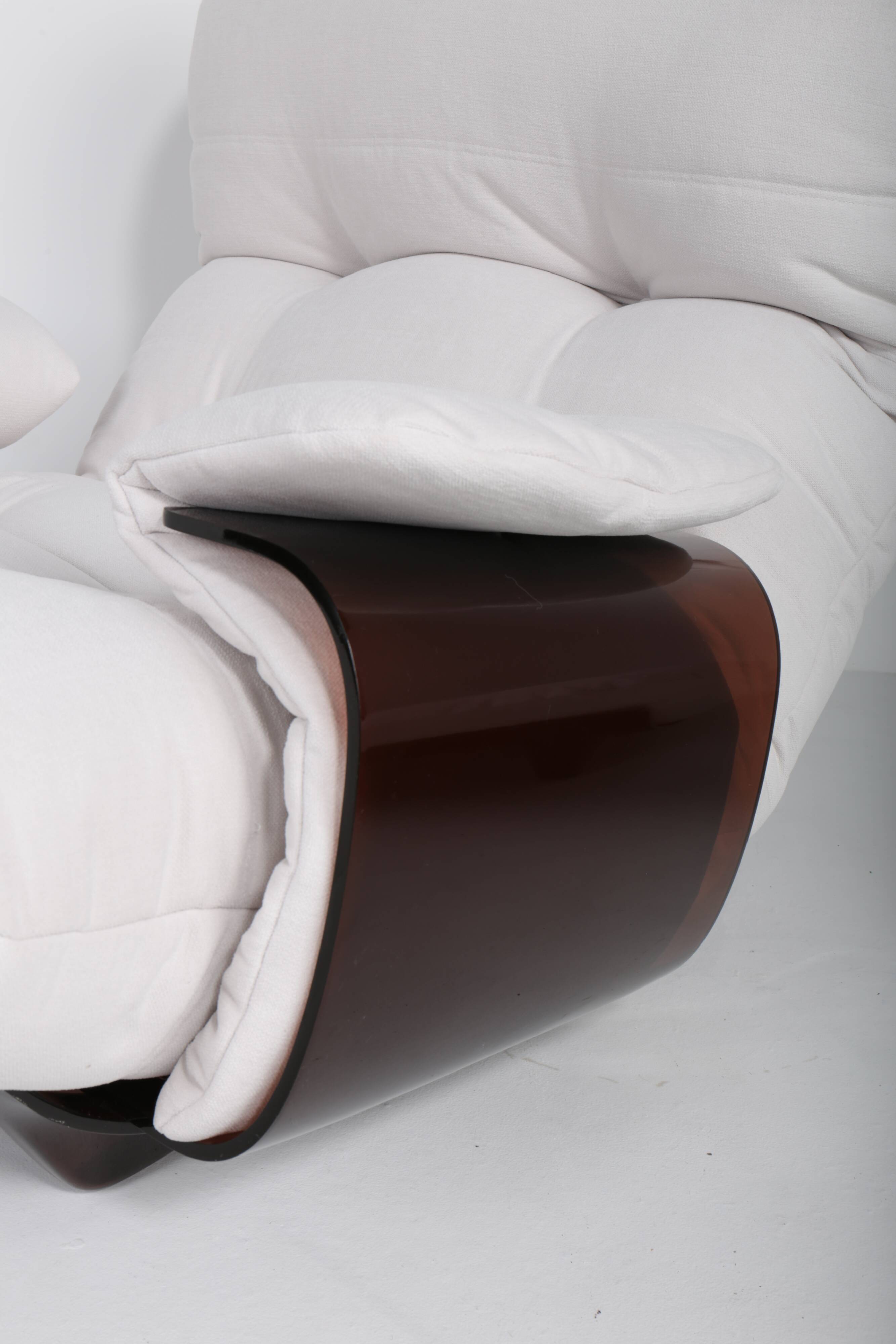 Armchair Marsala  with ottoman by Michel Ducaroy for Ligne Roset