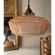 Suspension en opaline rose art déco