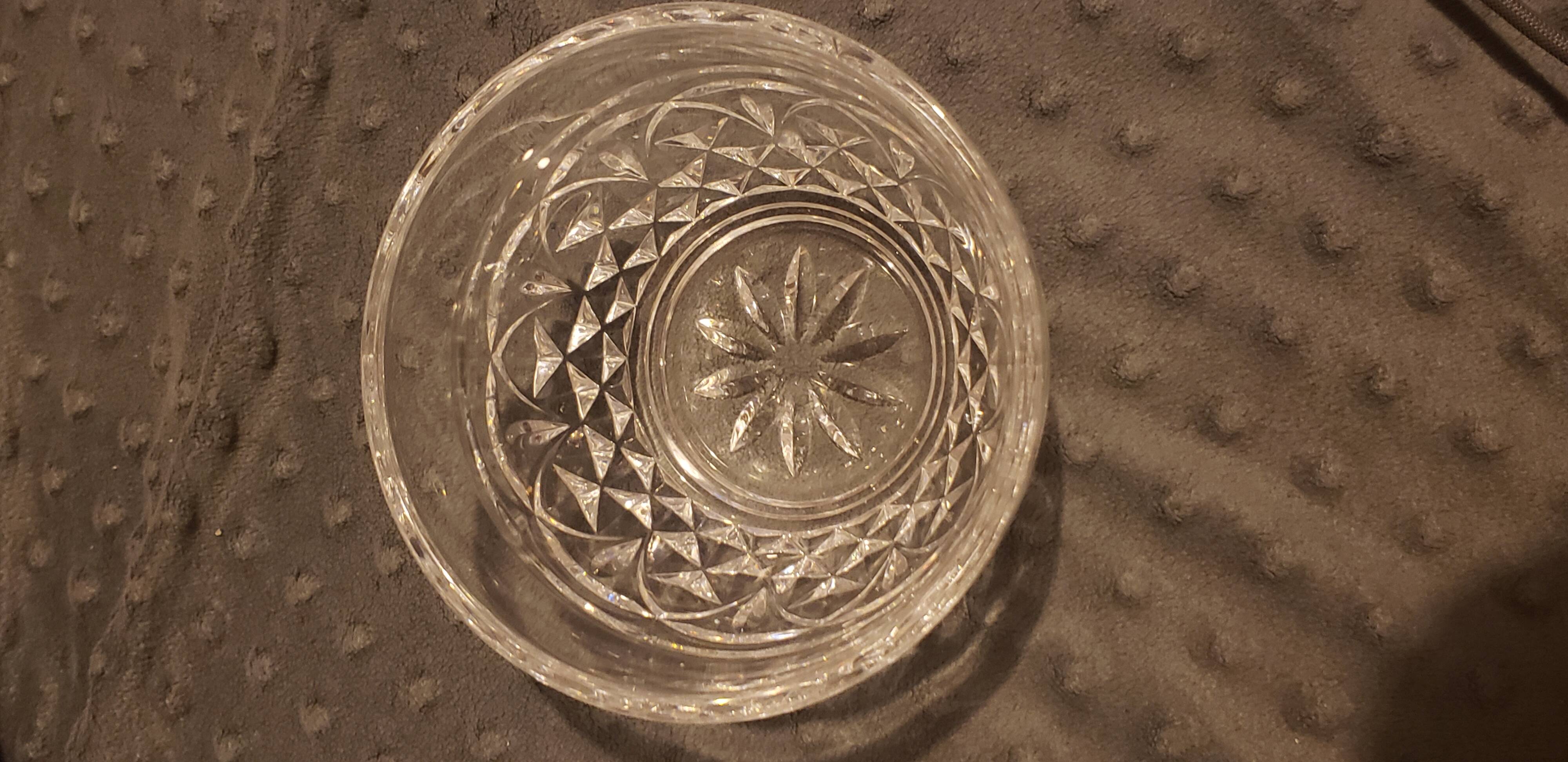 Crystal d'Arques candy dish egg