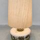 Vintage large ceramic table lamp 'Green garden'