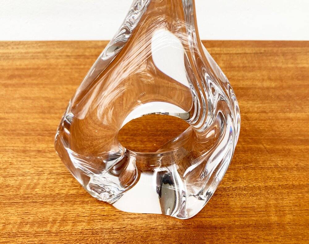 French glass table lamp from the mid-century by Daum, 1960s.