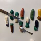 Ceramic vegetable knife holder