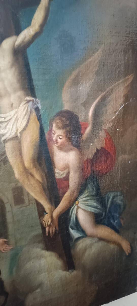 Old painting - oil on canvas - Italian school, 18th century