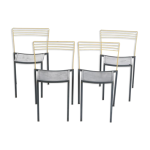 4 chaises modèle piccolo Pascal Mourge édition Fermob