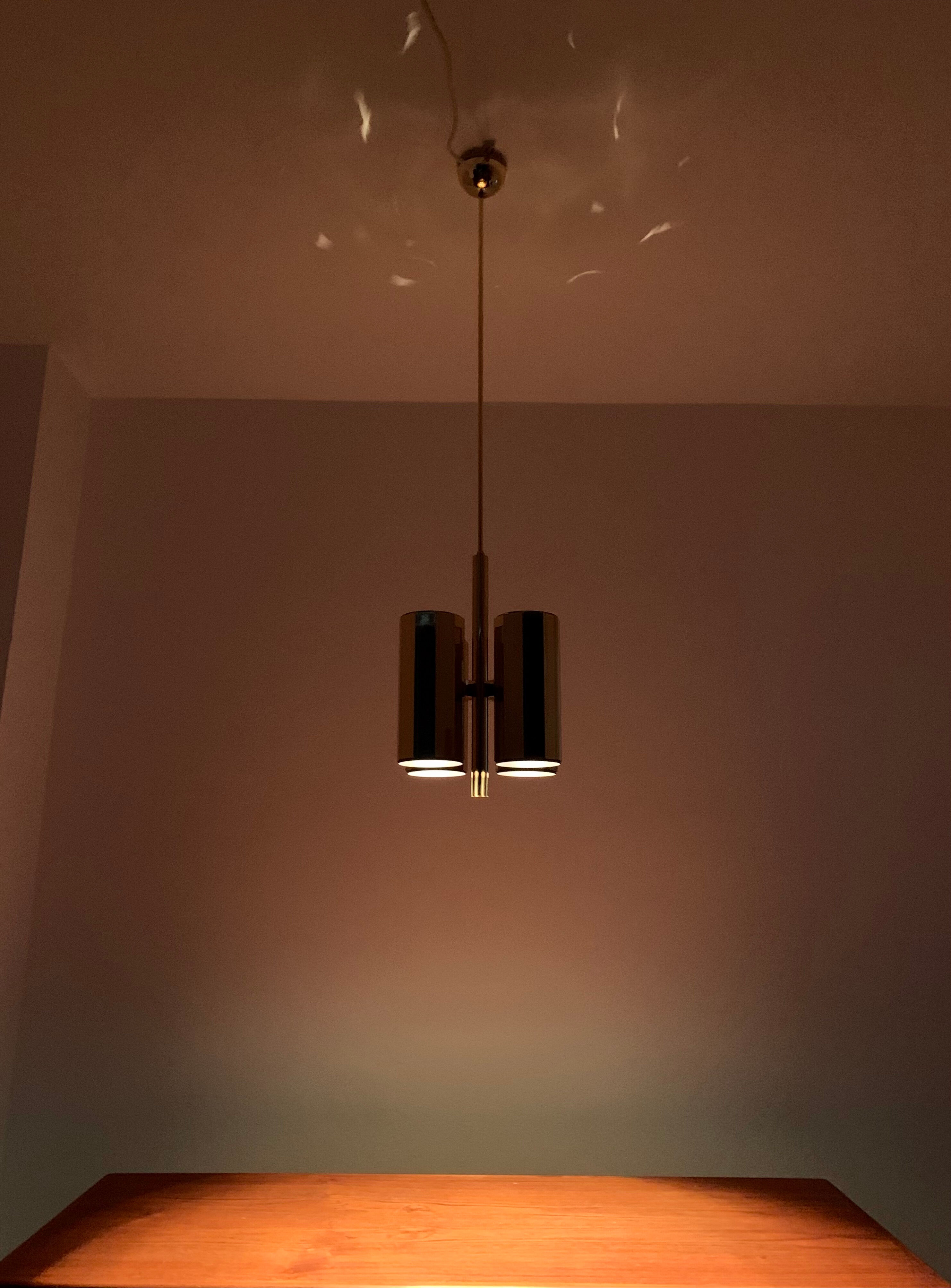 Brass chandelier