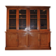 Bibliothèque deux corps en noyer blond