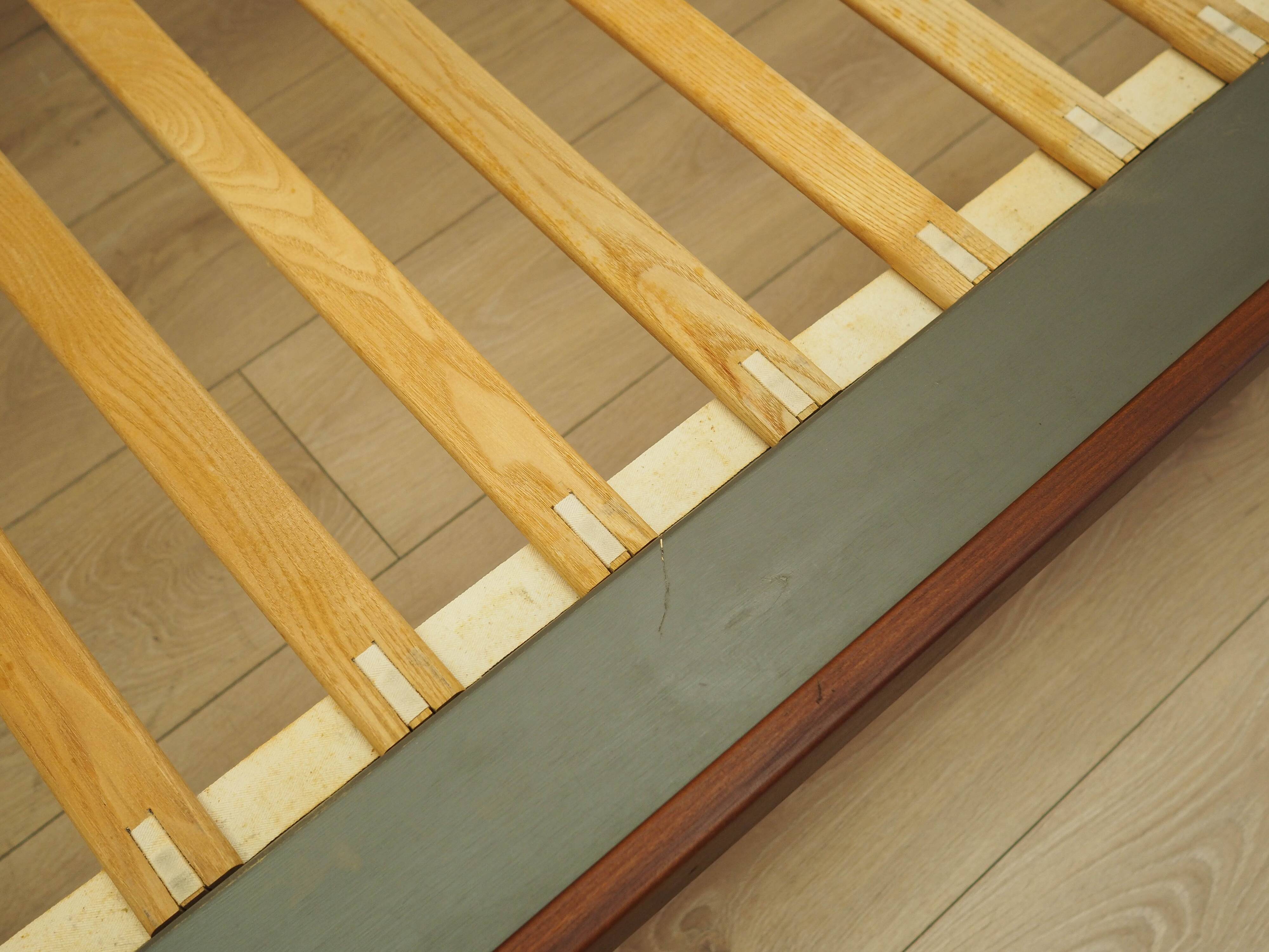 Teak bed, Danish design, 1960s, designer: Hans J. Wegner, manufacturer: Get