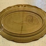 Plat oblong ocre jaune - adp faience de Provence.