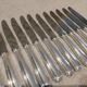 12 silver-plated dessert knives by Christofle America