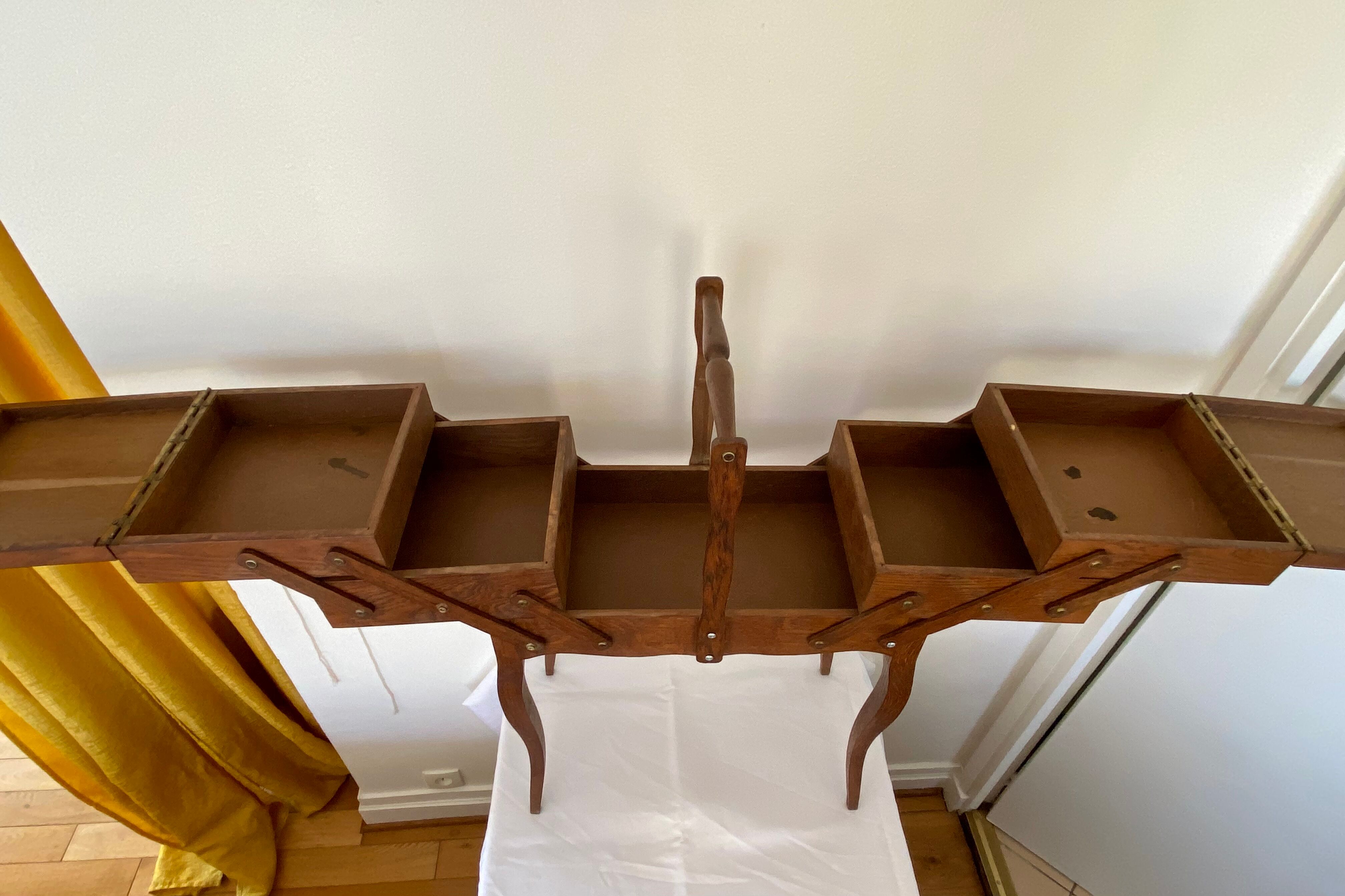 Vintage sewing worker