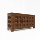 Spanish Brutalist Sideboard solid wood