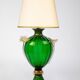 Murano glass table lamp with 24 kt gold.