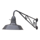 large wrought iron gallows lamp