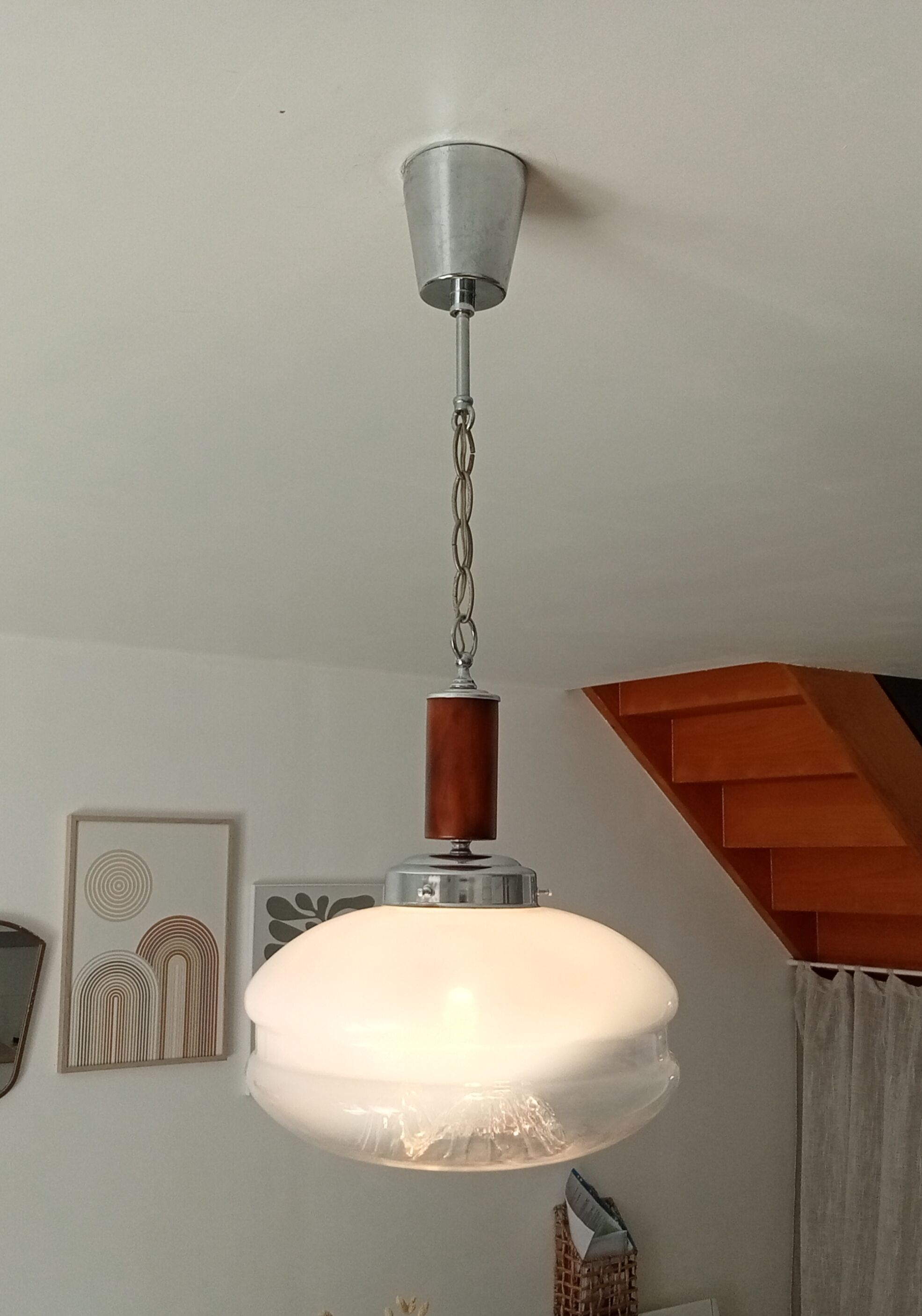 Mazzega Murano suspension from the 1970s.