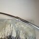 Large vintage Italian arc floor lamp – 1970s – Marble, chrome, and opaline diffuser