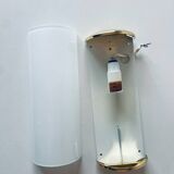 Brass and glass wall light
