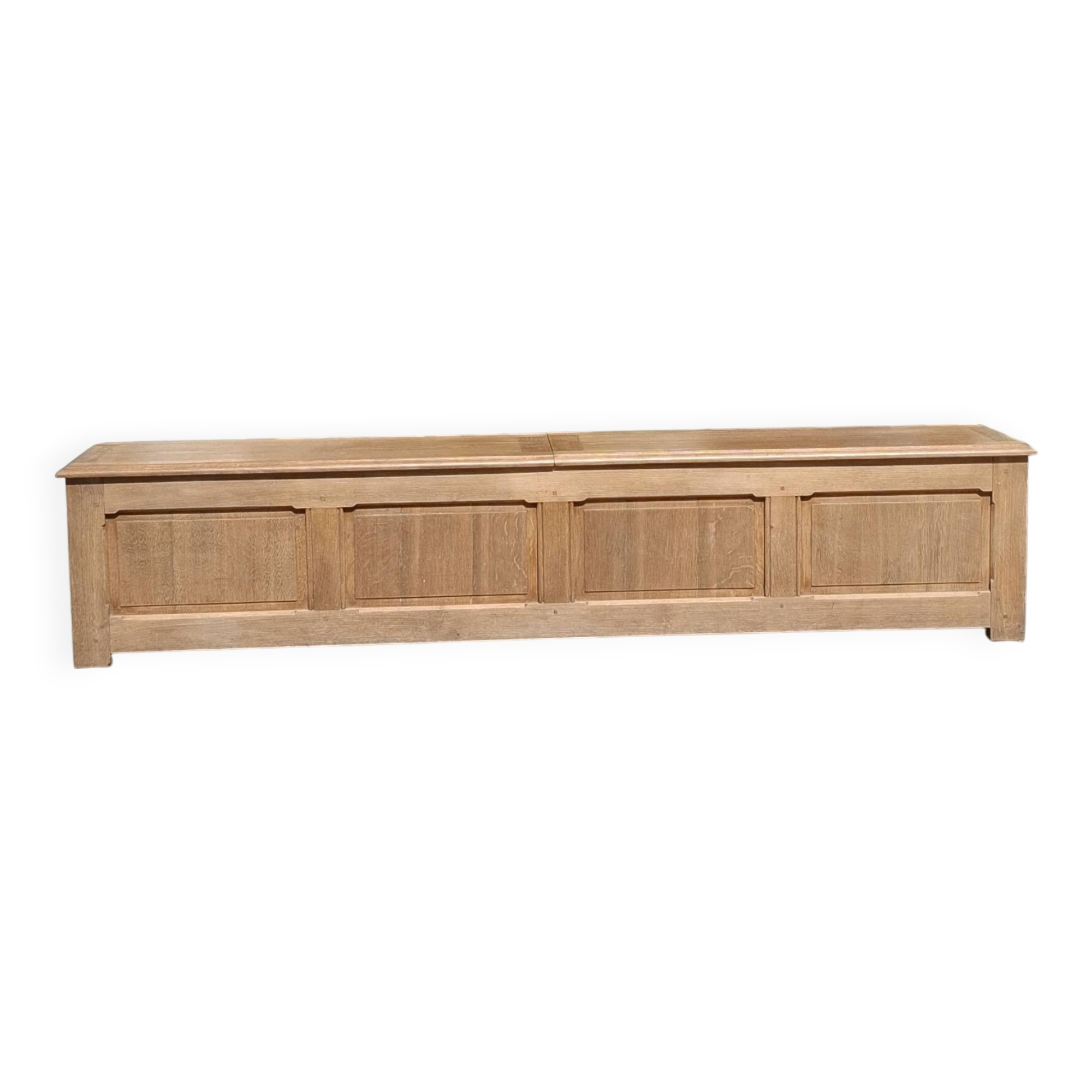 Renovated oak storage bench