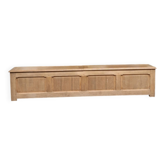 Renovated oak storage bench