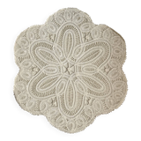 Textile Plafond /ceiling lamp, swedish modern, crochet, Flower shaped, 1940