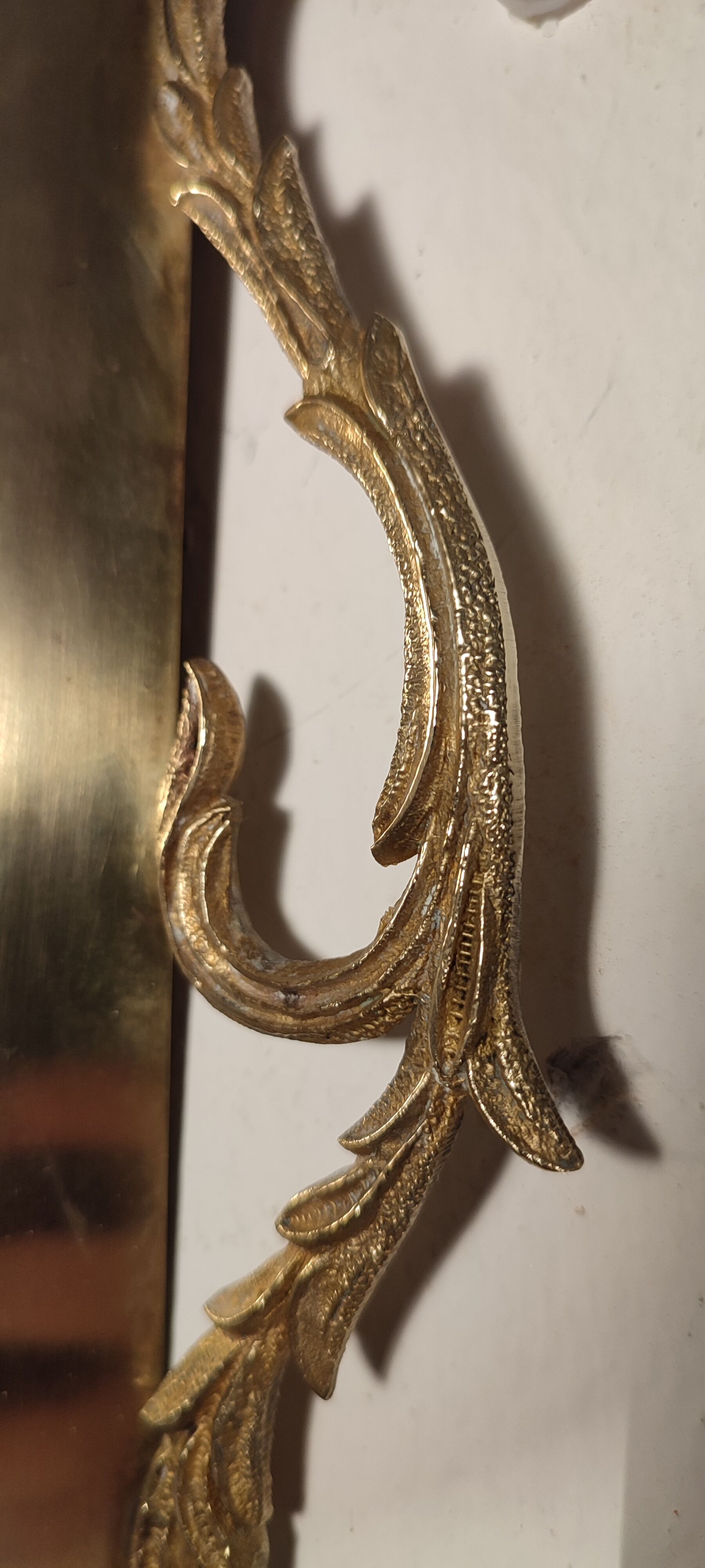 Bronze Modernist wall lamp. Spain, 1930s.