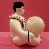 Lamp Pierrot in ceramic