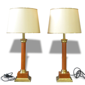 Paire De Lampes XX