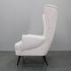 1960s Restored Wingback Chair, Czechoslovakia