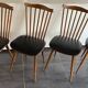 Série de 4 chaises Baumann Menuet, vintage, des années 1970