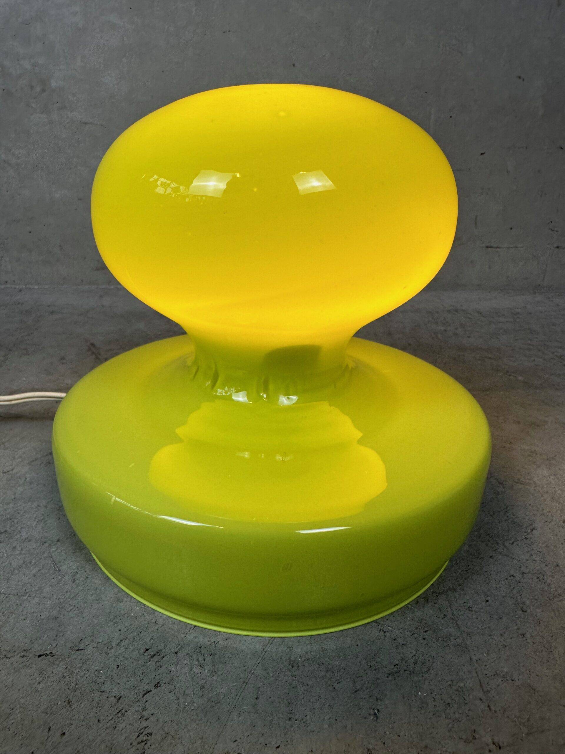 Vintage mushroom table lamp – glass