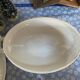 Antique porcelain vegetable dish made of "bamboo"